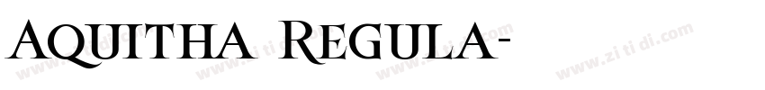 Aquitha Regula字体转换